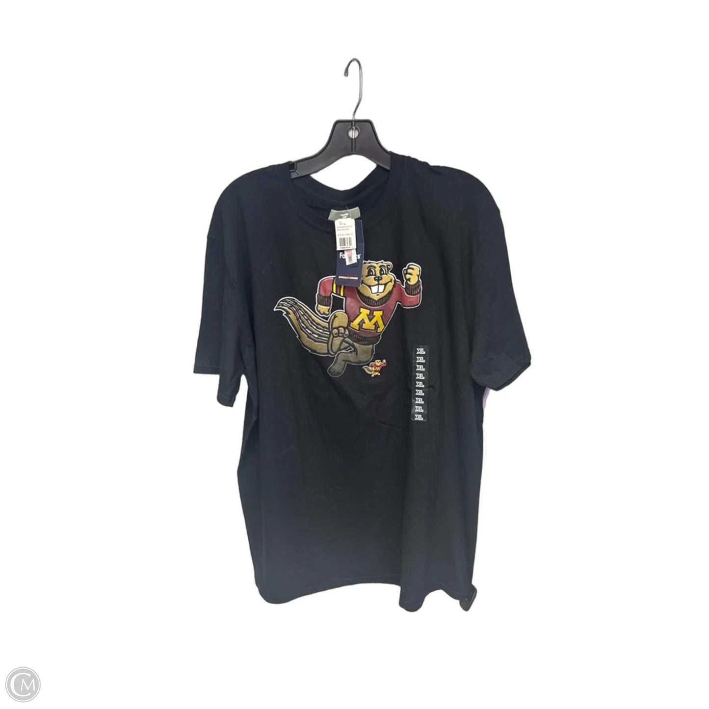 Athletic Top Short Sleeve By Fanatics In Black, Size: Xl