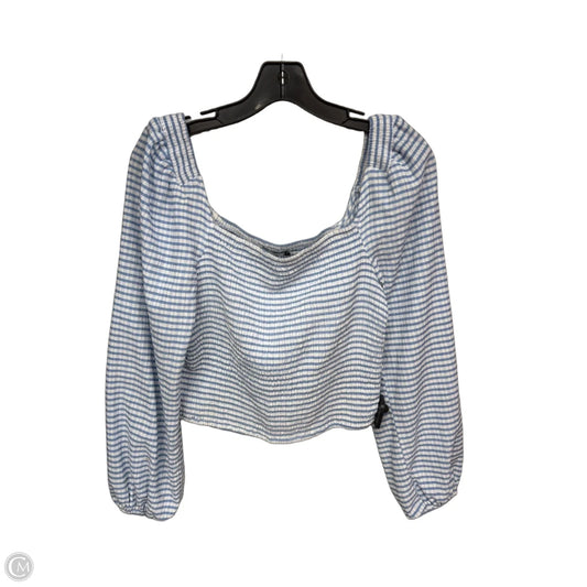 Top Long Sleeve By Clothes Mentor In Striped Pattern, Size: M