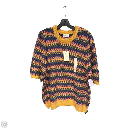 Sweater By Universal Thread In Pink & Tan, Size: 2x