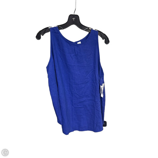 Top Sleeveless By Old Navy In Blue, Size: 1x