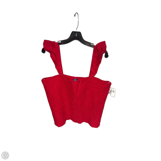 Top Sleeveless By Old Navy In Red, Size: Xxl