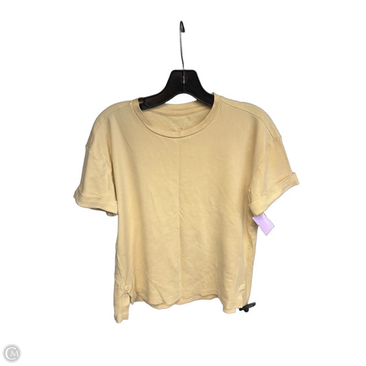 Top Short Sleeve By A New Day In Yellow, Size: S