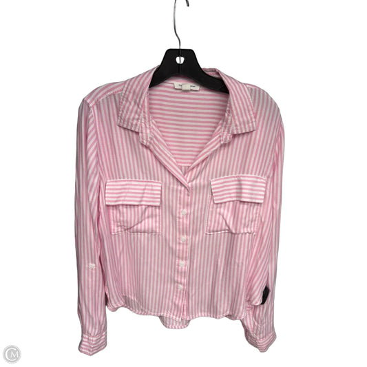 Top Long Sleeve By Beachlunchlounge In Striped Pattern, Size: L