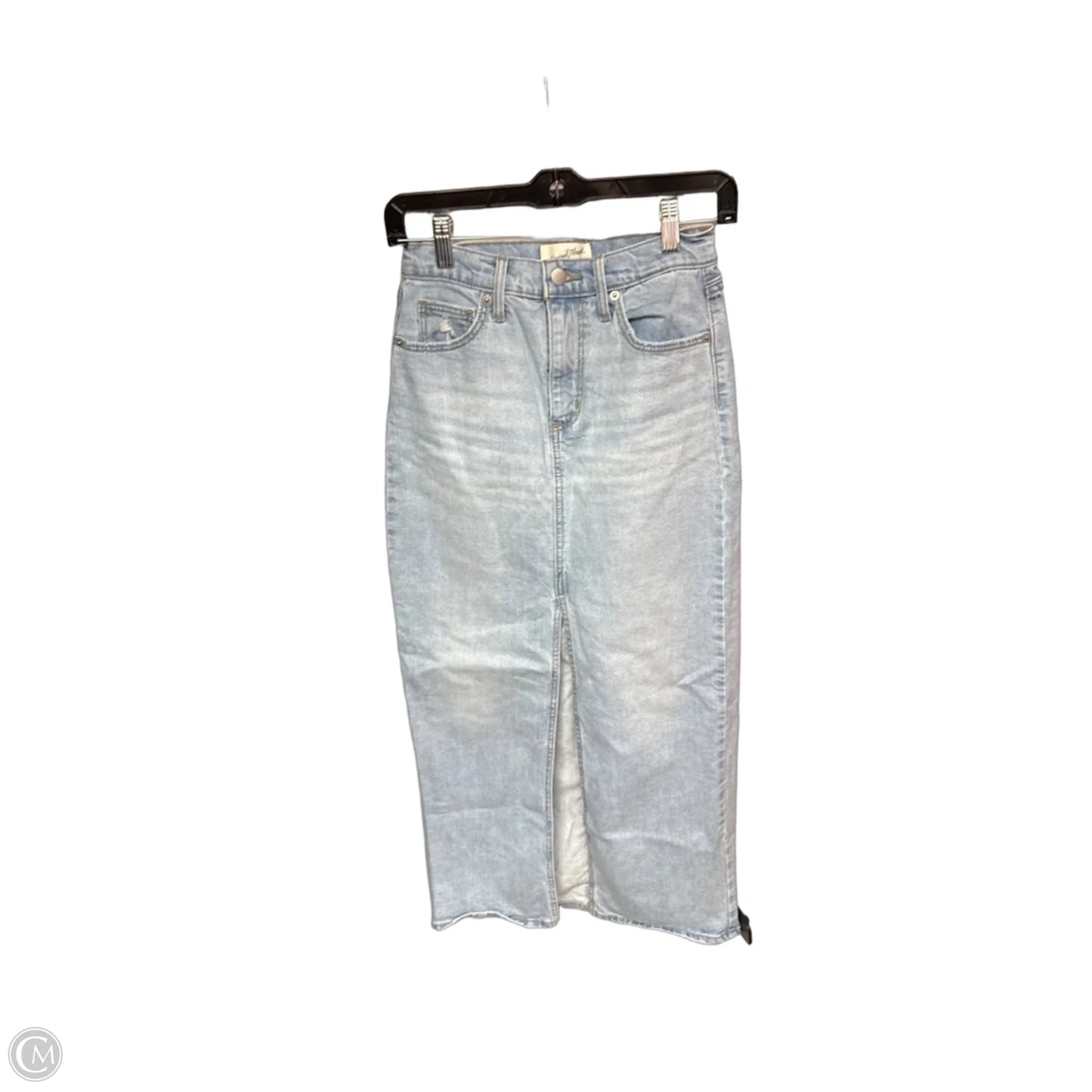 Skirt Maxi By Universal Thread In Blue Denim, Size: 0