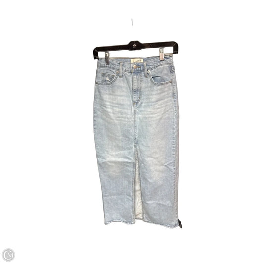 Skirt Maxi By Universal Thread In Blue Denim, Size: 0