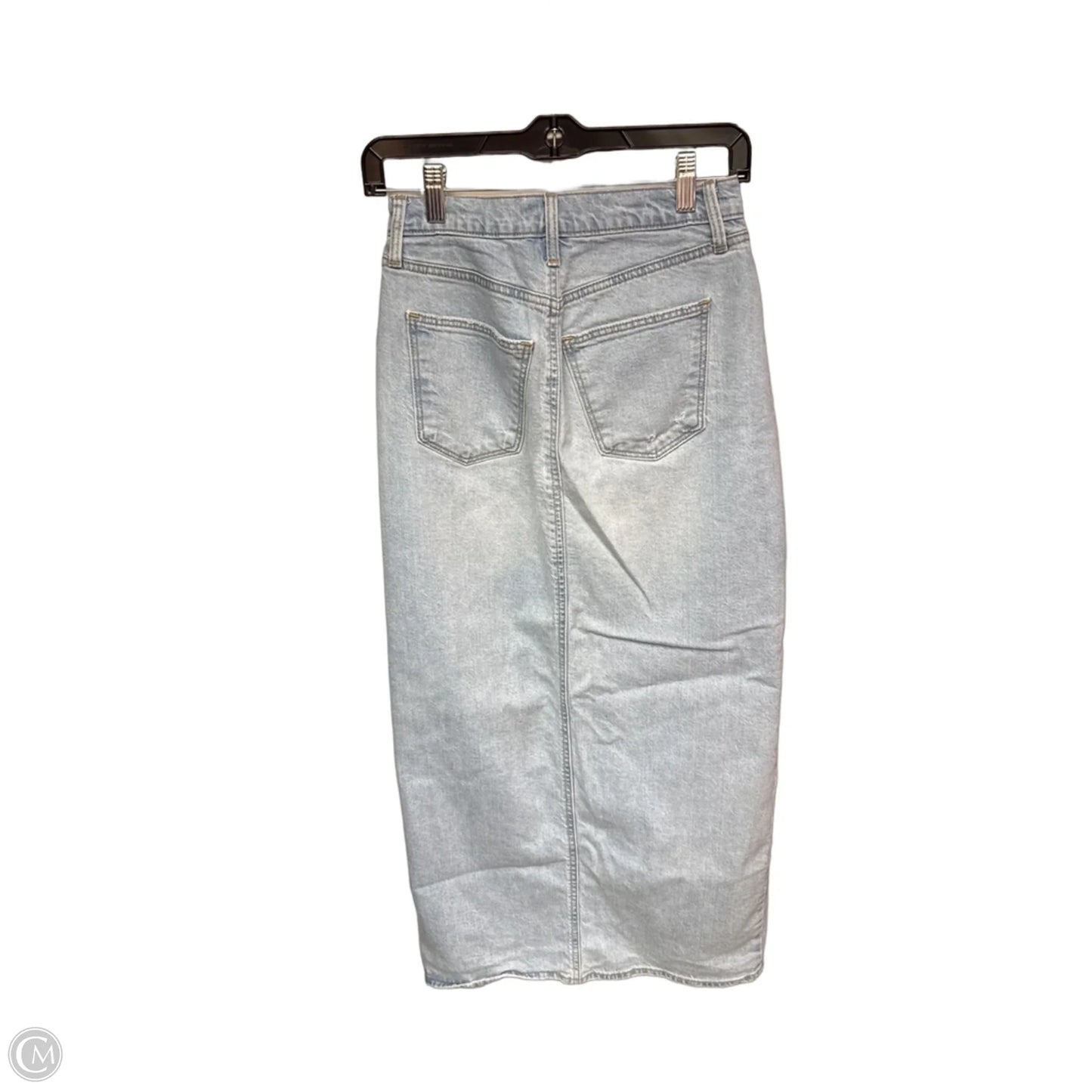 Skirt Maxi By Universal Thread In Blue Denim, Size: 0