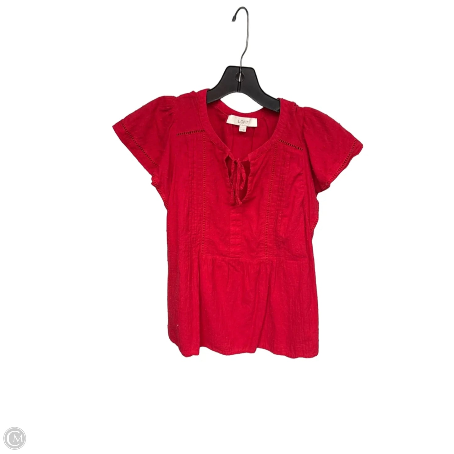 Top Short Sleeve By Loft In Red, Size: Xs