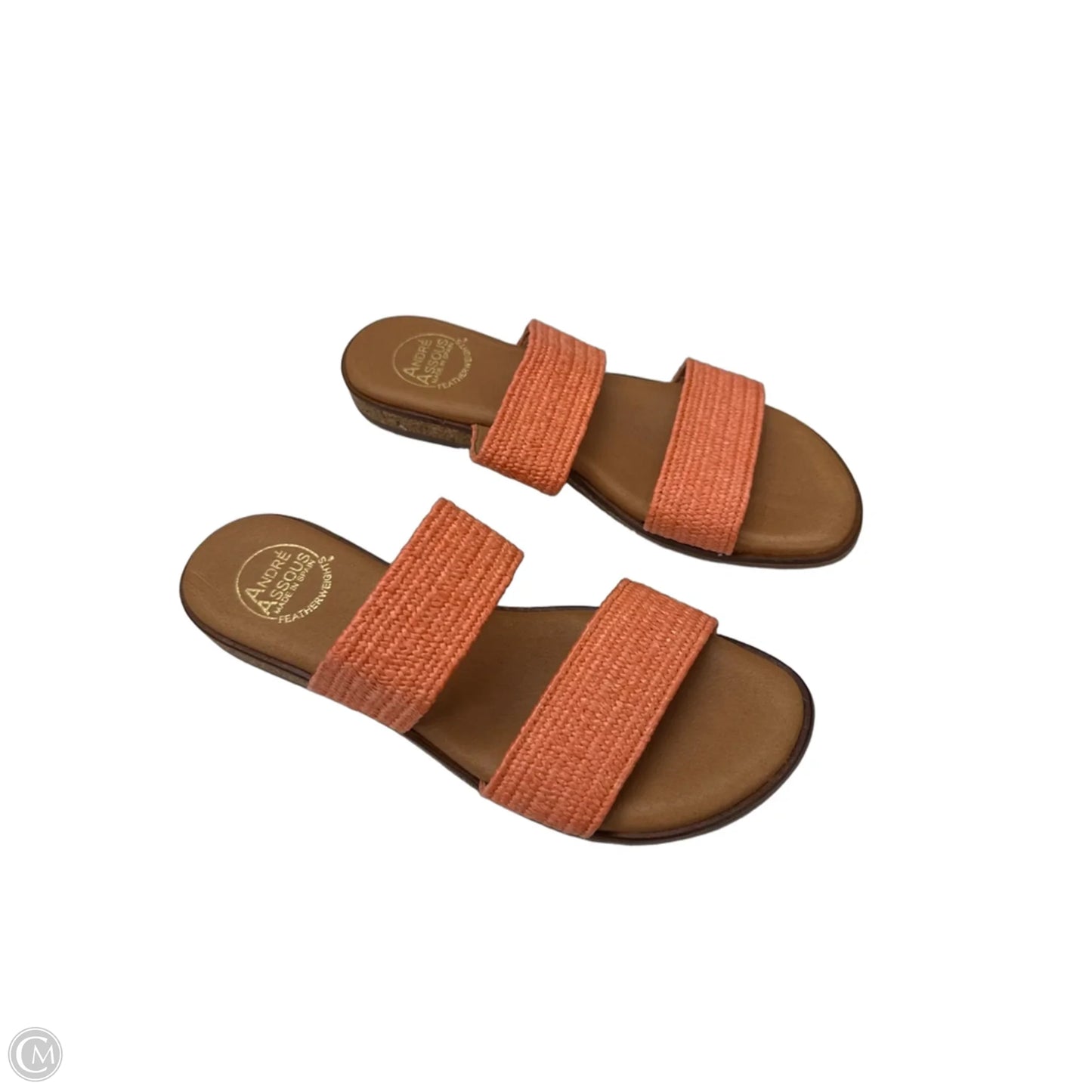 Sandals Flats By Clothes Mentor In Orange, Size: 8.5
