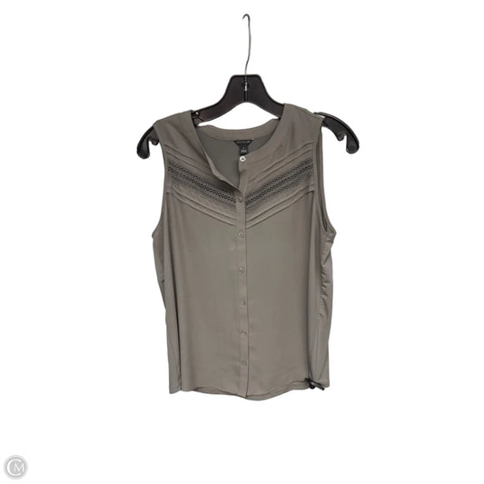 Top Sleeveless By Ann Taylor In Grey, Size: S