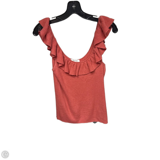 Top Sleeveless By Madewell In Orange, Size: L