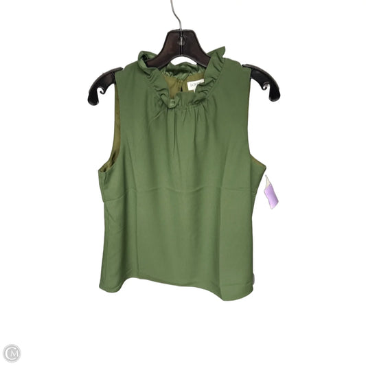 Top Sleeveless By J. Crew In Green, Size: S