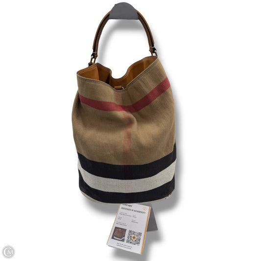 Tote Luxury Designer By Burberry, Size: Medium