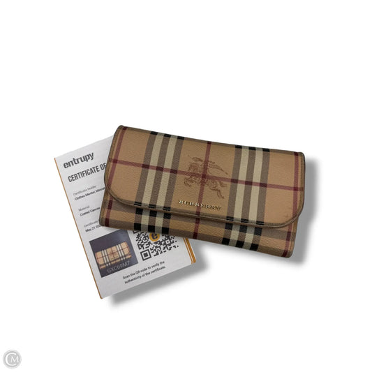 Wallet Luxury Designer By Burberry, Size: Medium