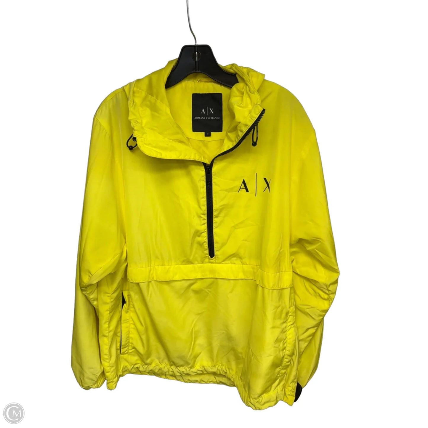 Jacket Windbreaker By Armani Exchange In Yellow, Size: M