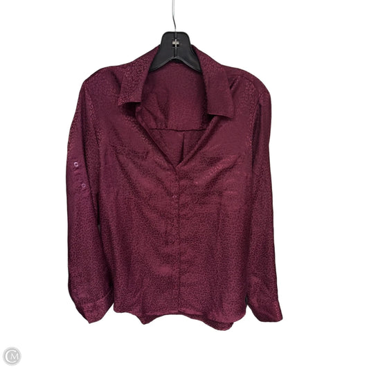 Top Long Sleeve By Express In Purple, Size: M