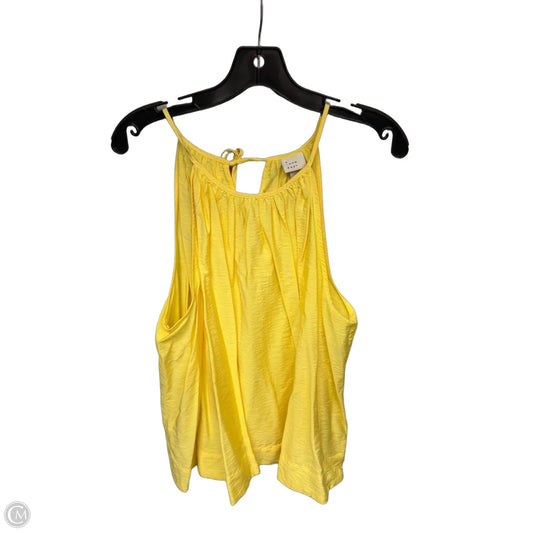 Top Sleeveless By A New Day In Yellow, Size: L