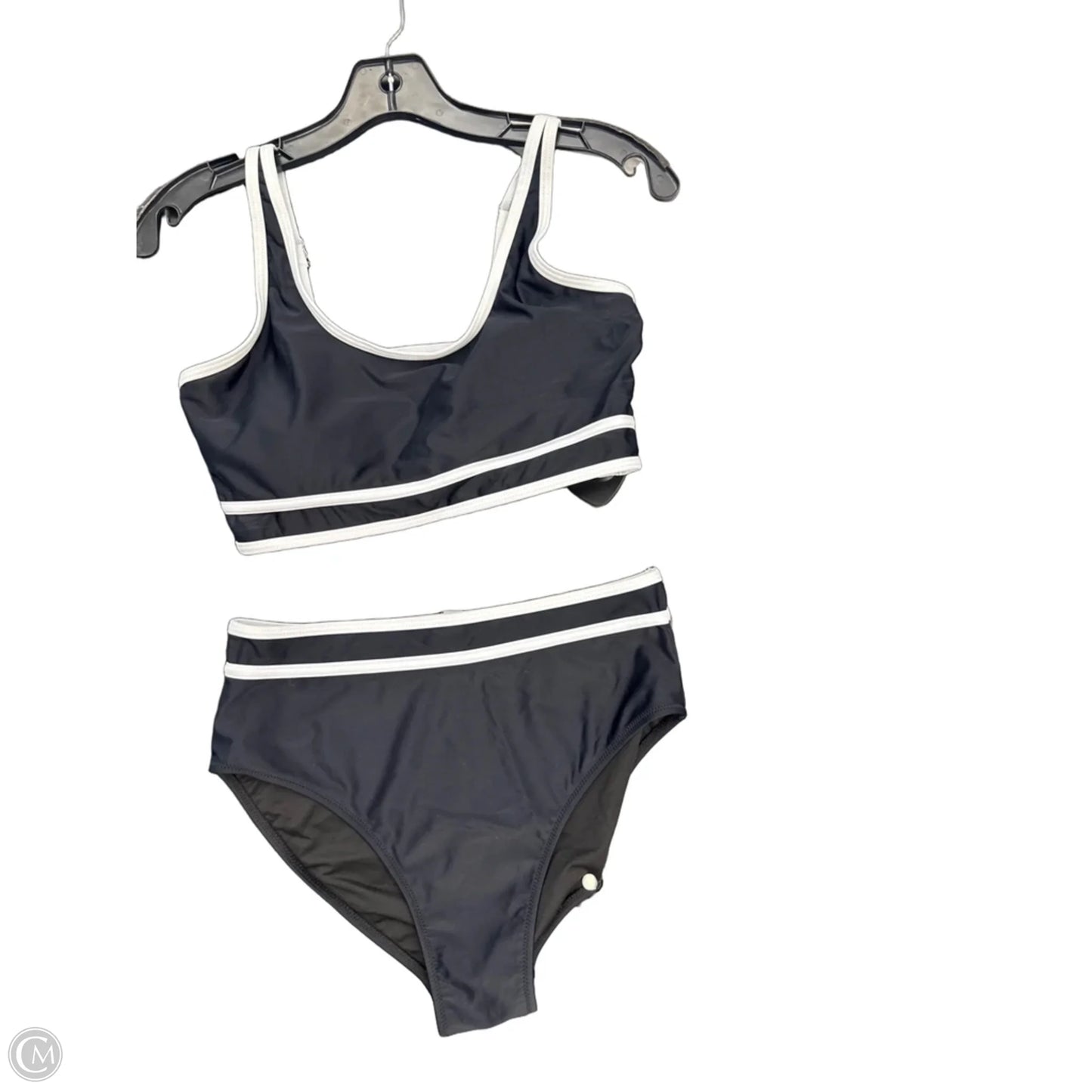Swimsuit 2pc By Clothes Mentor In Black & White, Size: M