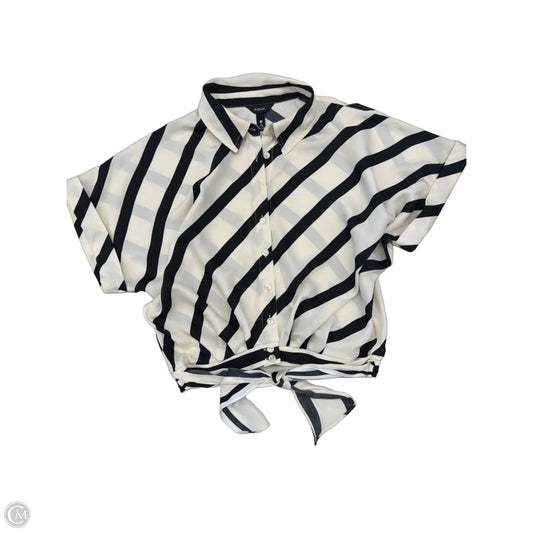 Top Short Sleeve By Aqua In Striped Pattern, Size: S