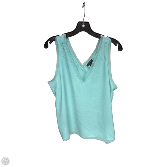 Top Sleeveless By Halogen In Aqua, Size: Xl
