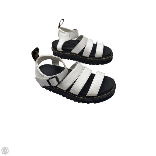 Sandals Heels Wedge By Dr Martens In White, Size: 7