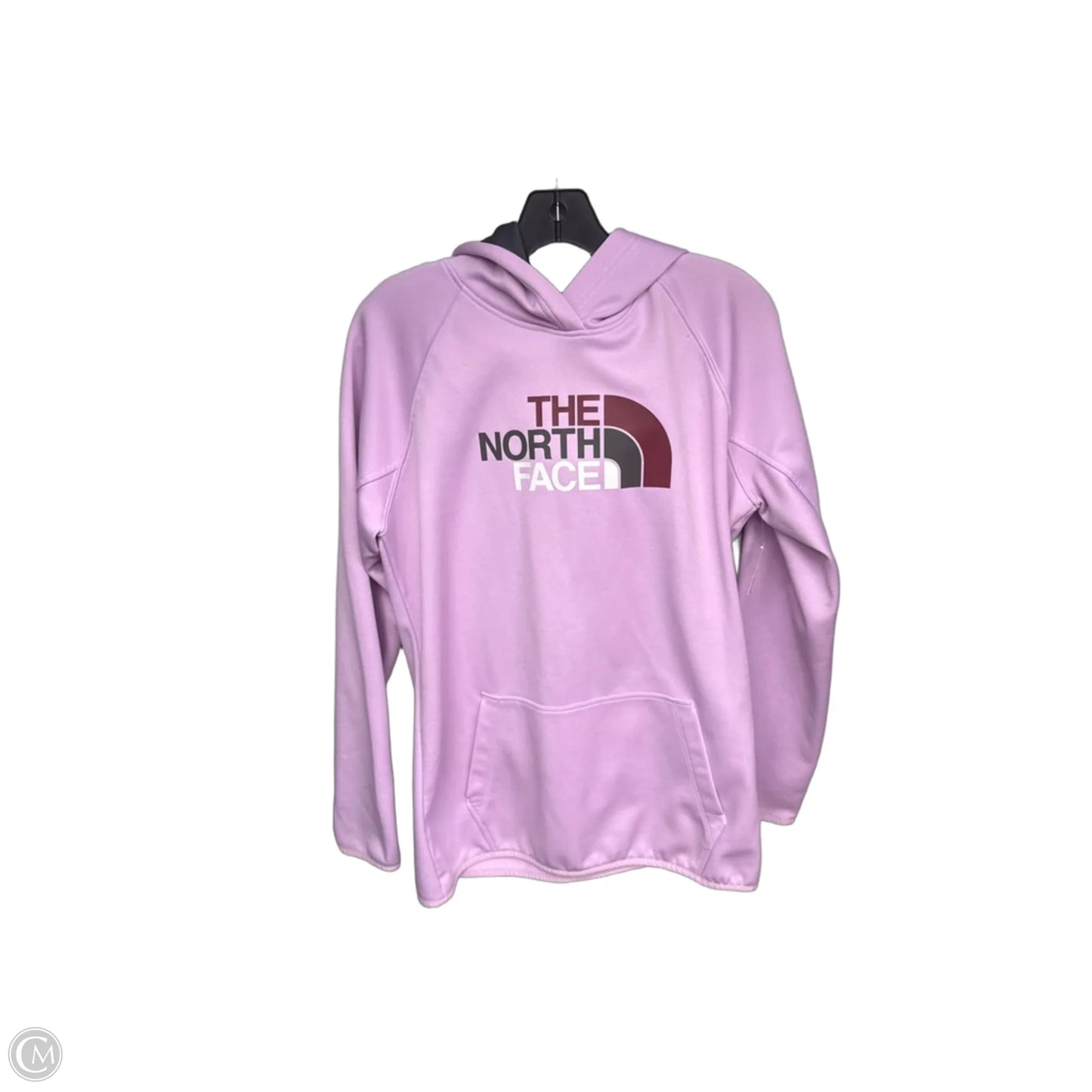 Athletic Sweatshirt Hoodie By The North Face In Purple, Size: L