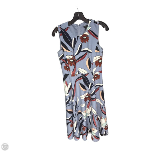 Dress Casual Midi By Ann Taylor In Blue & Orange, Size: 2