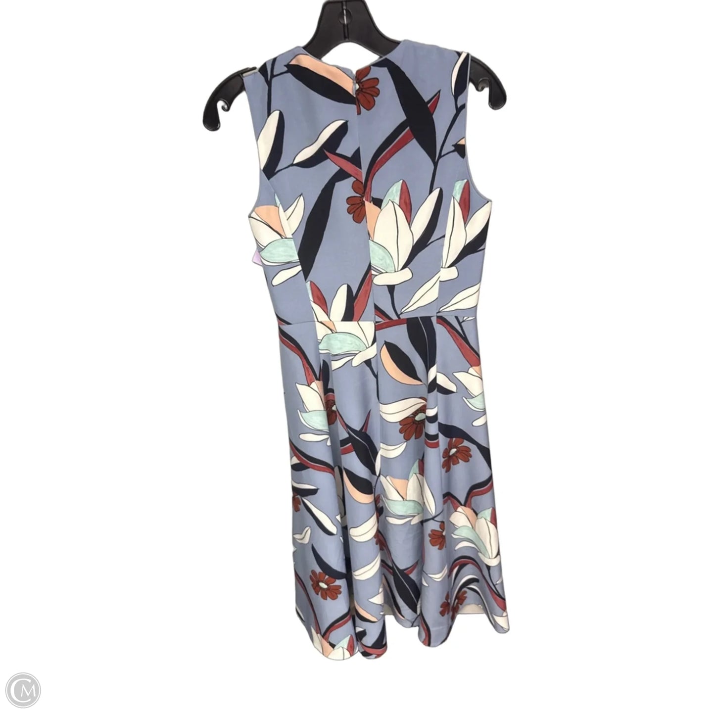Dress Casual Midi By Ann Taylor In Blue & Orange, Size: 2