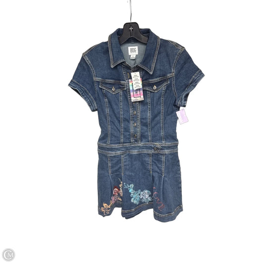 Dress Casual Midi By Bdg In Blue Denim, Size: L