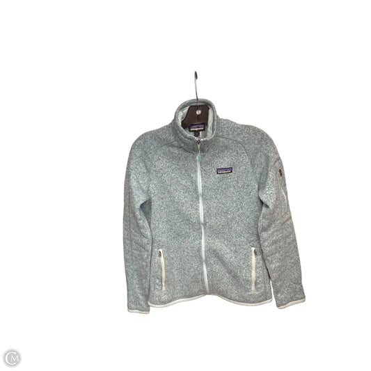Athletic Jacket By Patagonia In Aqua, Size: S