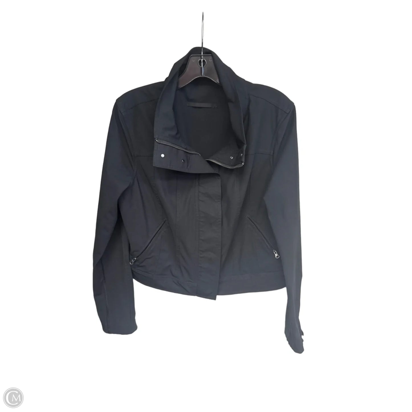 Athletic Jacket By Lululemon In Black, Size: 10