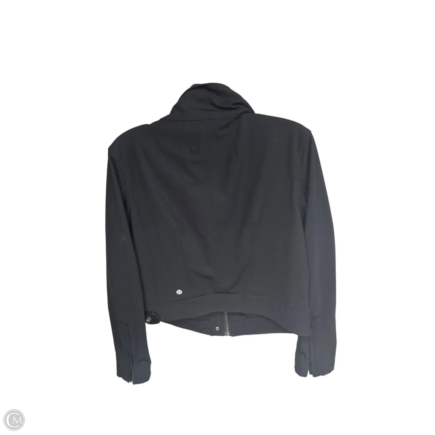 Athletic Jacket By Lululemon In Black, Size: 10