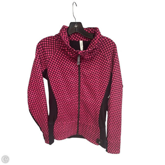 Athletic Jacket By Lululemon In Checkered Pattern, Size: 10