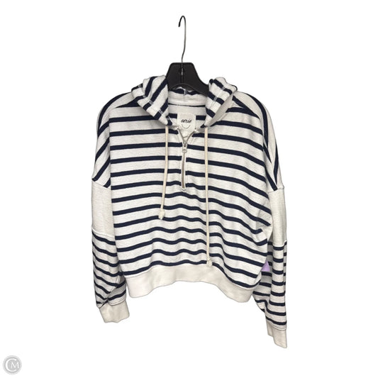 Sweatshirt Hoodie By Aerie In Striped Pattern, Size: M