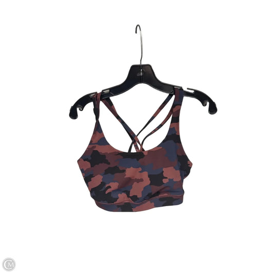 Athletic Bra By Lululemon In Camouflage Print, Size: 12