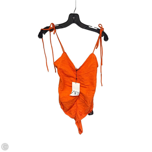 Bodysuit By Zara In Orange, Size: S
