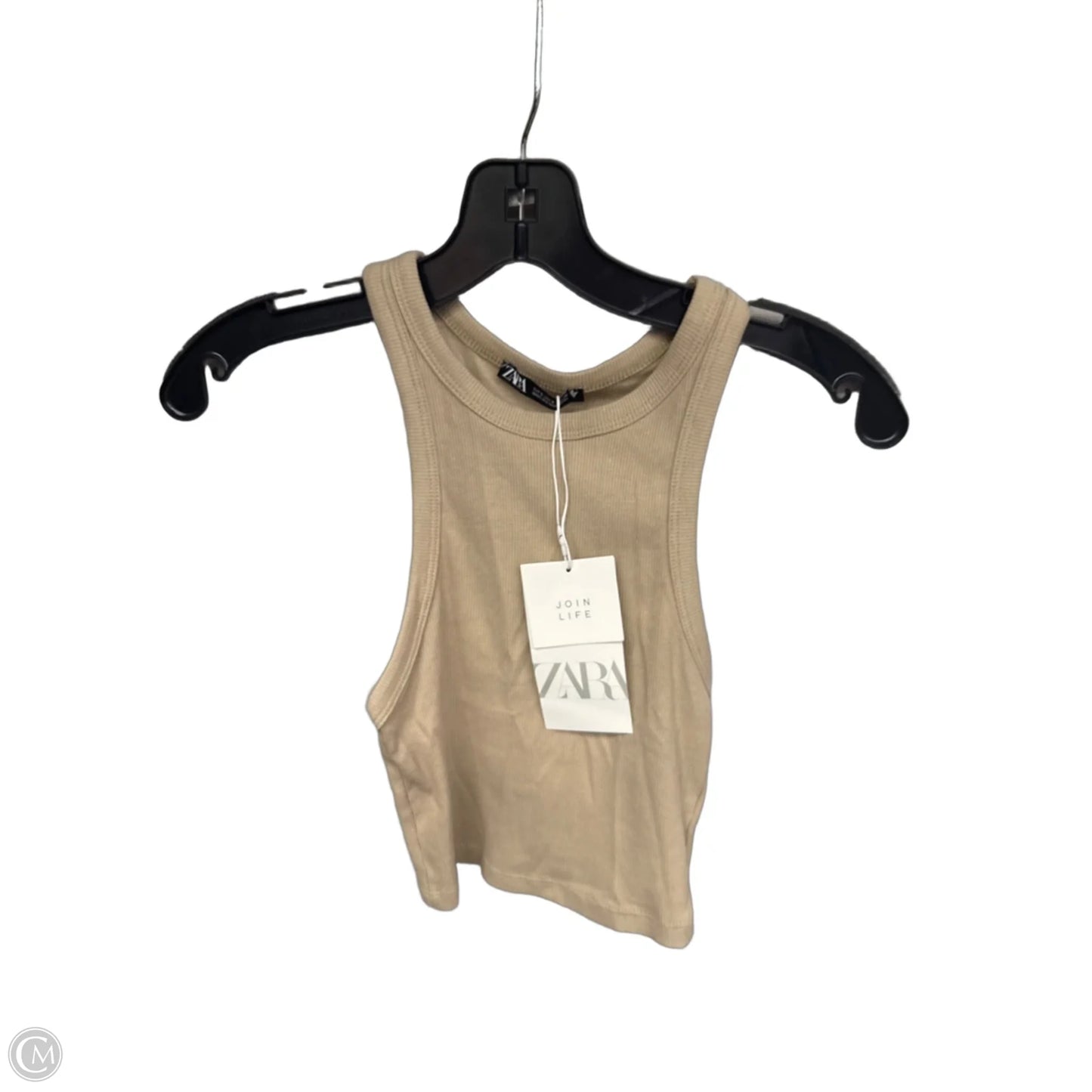 Tank Top By Zara In Beige, Size: S