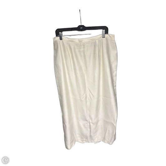 Skirt Maxi By Ashley Stewart In Cream, Size: 16