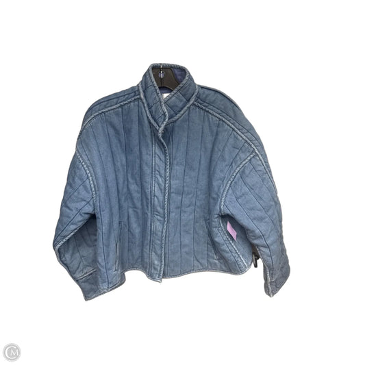Coat Puffer & Quilted By Primark In Blue Denim, Size: L