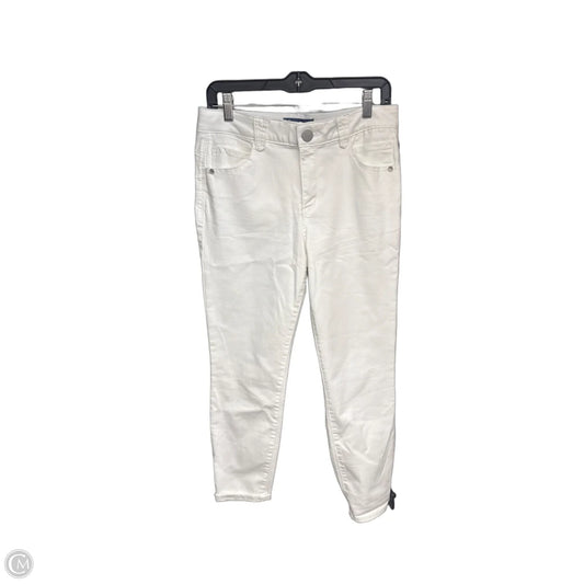 Jeans Skinny By Democracy In White Denim, Size: 8