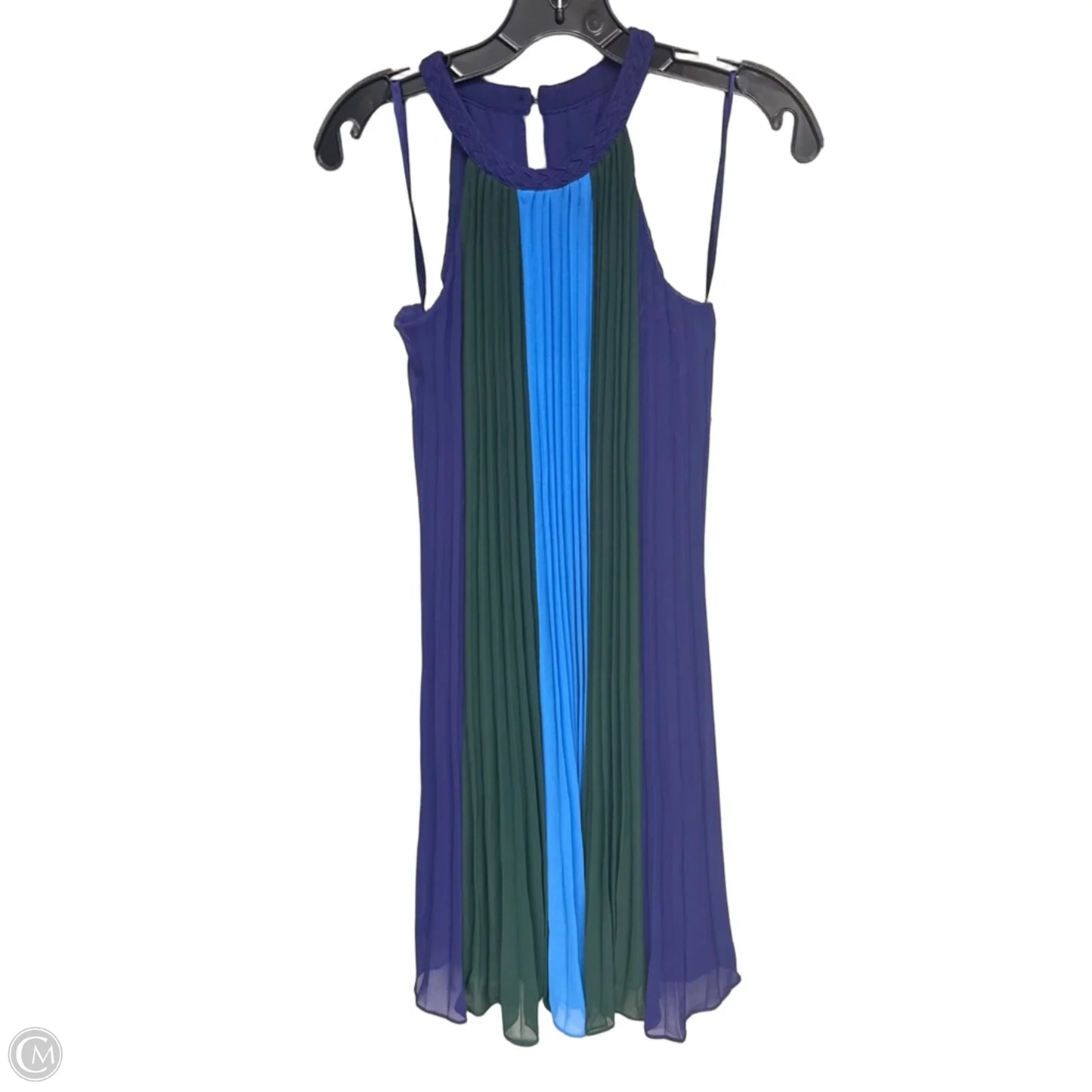 Dress Party Midi By White House Black Market In Blue & Purple, Size: Xxs