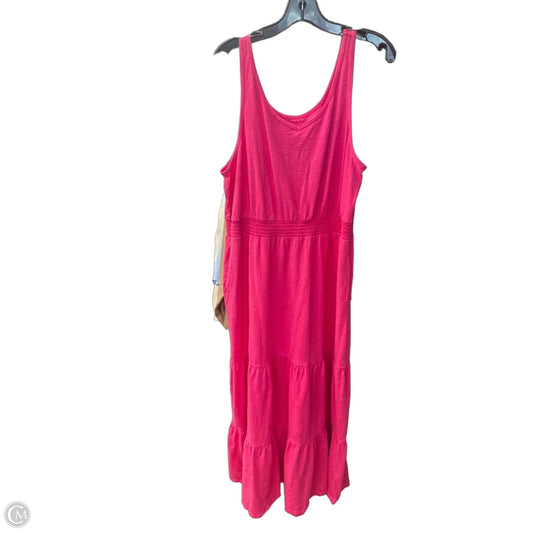Dress Casual Midi By Amazon Essentials In Pink, Size: Xl