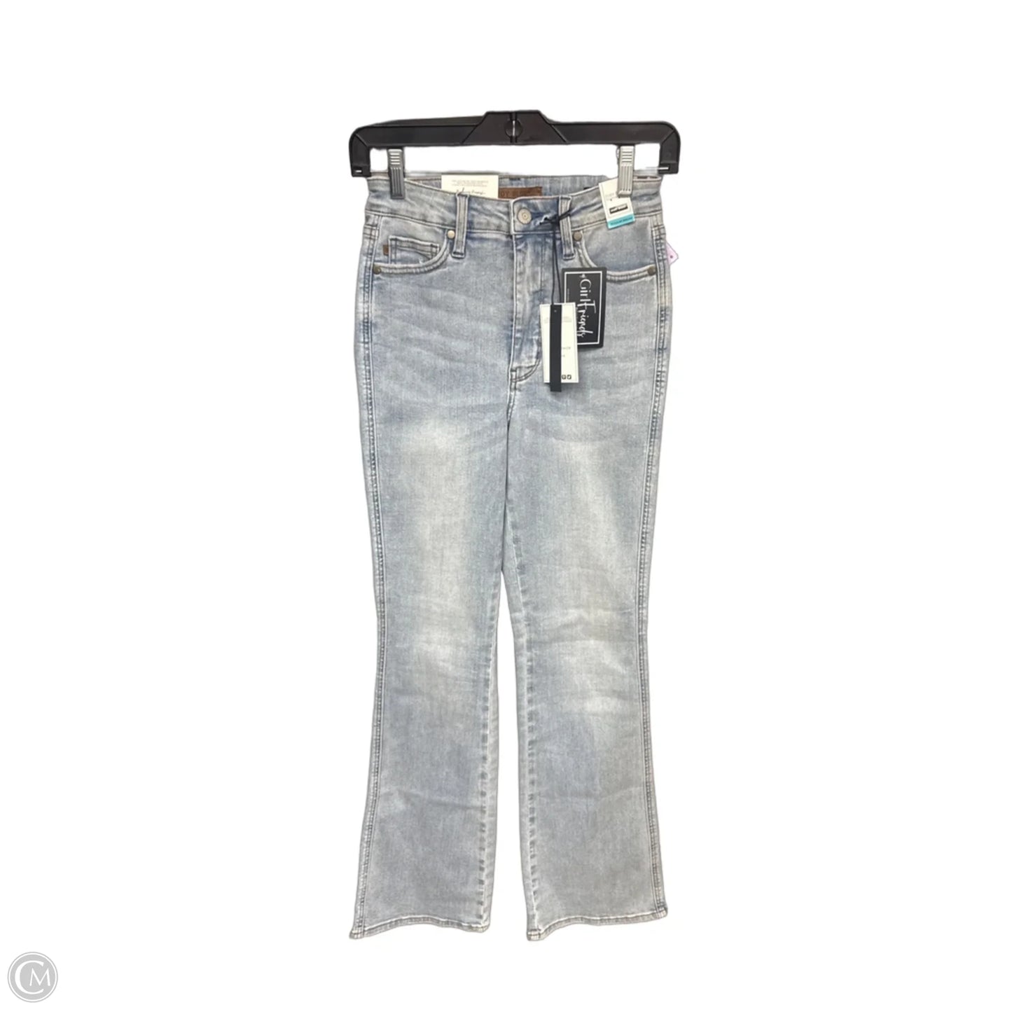 Jeans Straight By Judy Blue In Blue Denim, Size: Xs