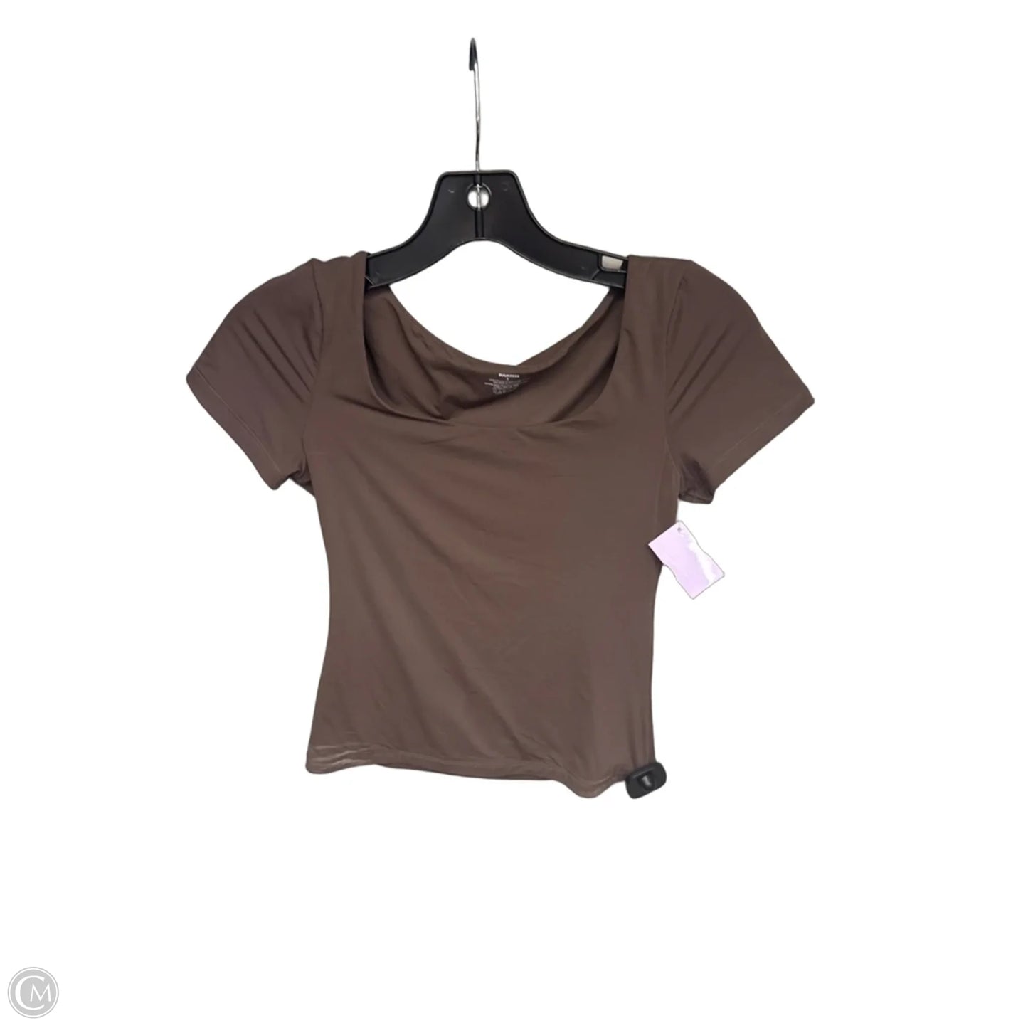 Top Short Sleeve By Clothes Mentor In Brown, Size: S