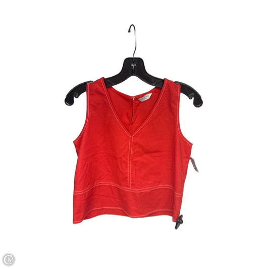 Top Sleeveless By Clothes Mentor In Red, Size: S