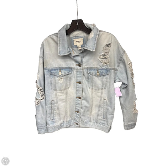 Jacket Denim By Forever 21 In Blue Denim, Size: S