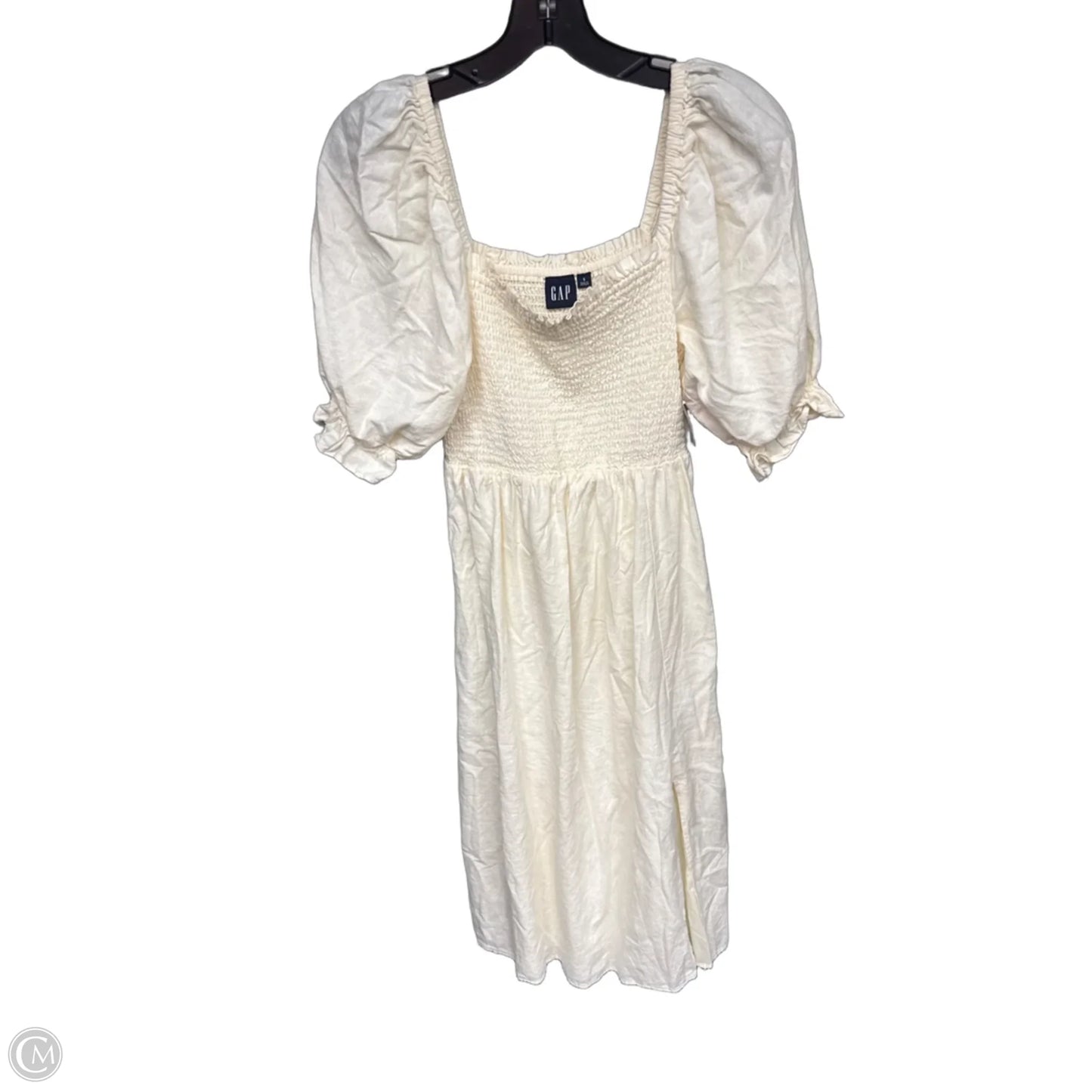 Dress Casual Midi By Gap In Cream, Size: S