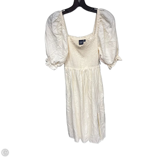 Dress Casual Midi By Gap In Cream, Size: S
