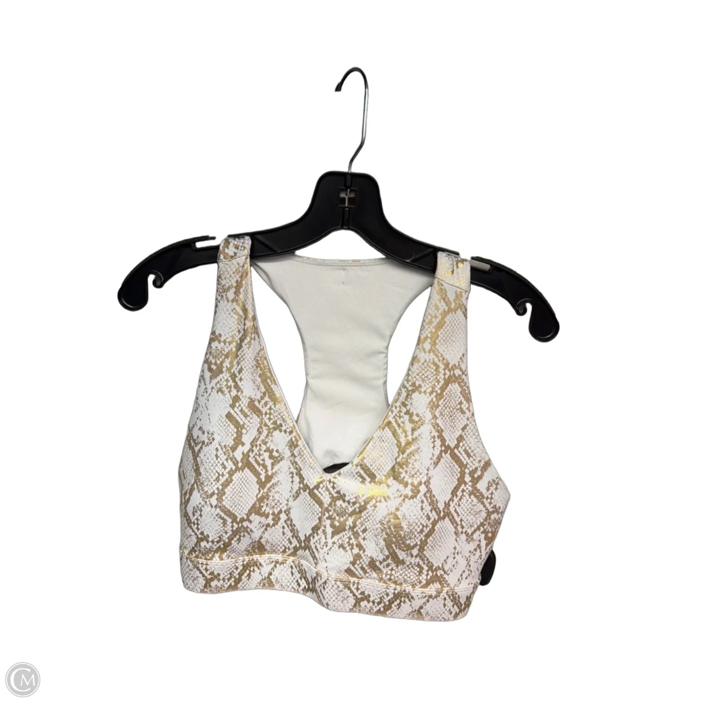 Athletic Bra By Fabletics In Snakeskin Print, Size: L