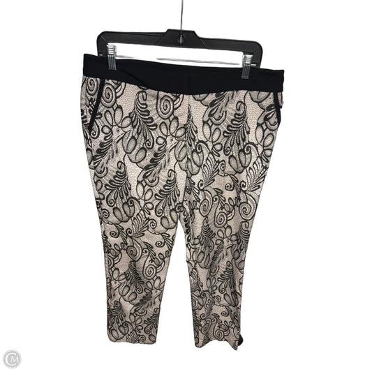 Pants Dress By Worthington In Black & Cream, Size: 10