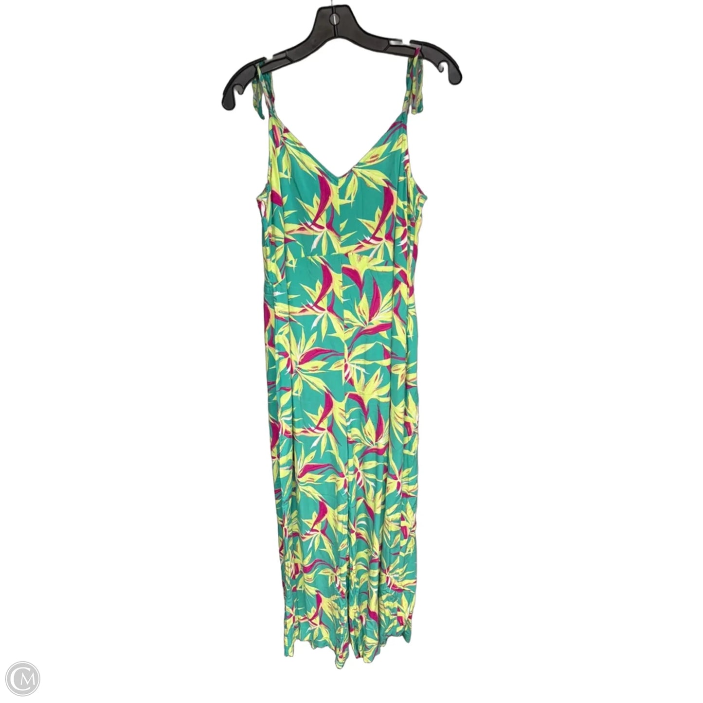 Jumpsuit By Old Navy In Green & Yellow, Size: L